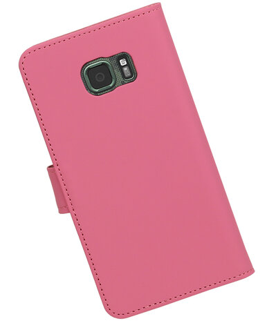 Roze Effen booktype wallet cover hoesje voor Samsung Galaxy S7 Active