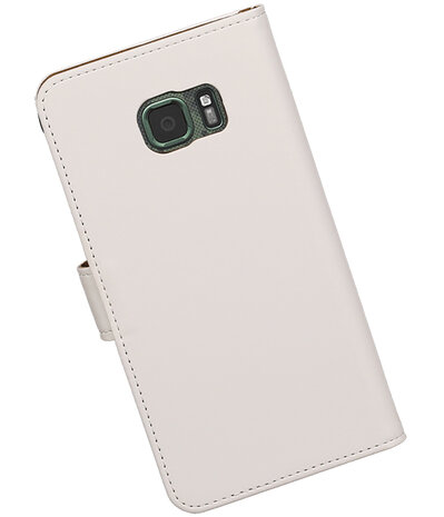 Wit Effen booktype wallet cover hoesje voor Samsung Galaxy S7 Active