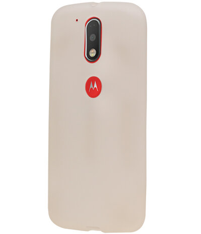 Motorola Moto G4 Play Cover Hoesje Transparant Wit