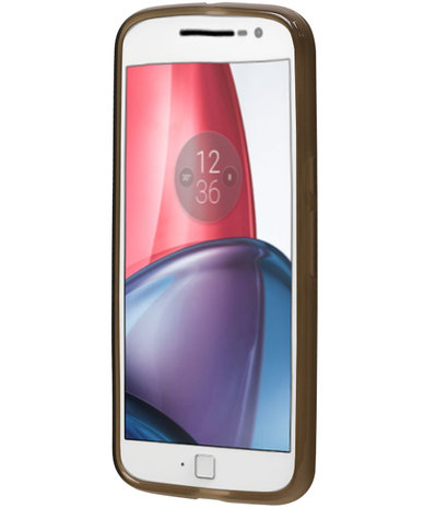 Motorola Moto G4 Play Cover Hoesje Transparant Grijs