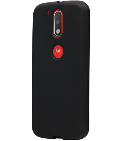 Motorola Moto G4 Play Cover Hoesje Zwart