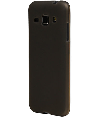 Samsung Galaxy J1 2016 TPU Cover Hoesje Transparant Grijs