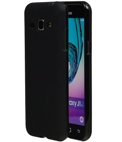 Samsung Galaxy J1 2016 TPU Cover Hoesje Zwart