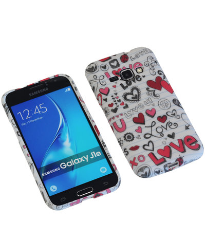 Love TPU back case cover hoesje voor Samsung Galaxy J1 2016