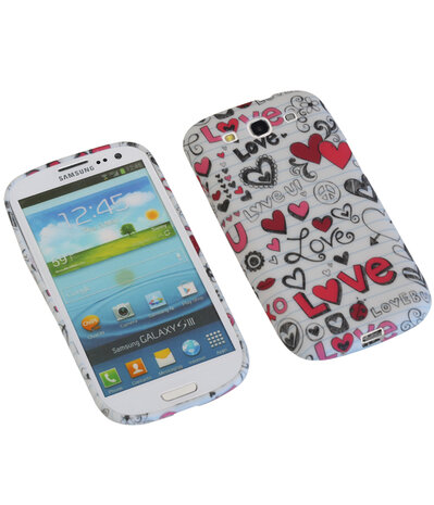 Love TPU back case cover hoesje voor Samsung Galaxy S3 I9300