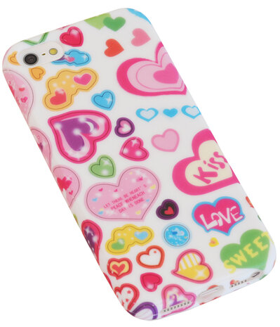 Kiss TPU back case cover hoesje voor Apple iPhone 5 / 5s / SE