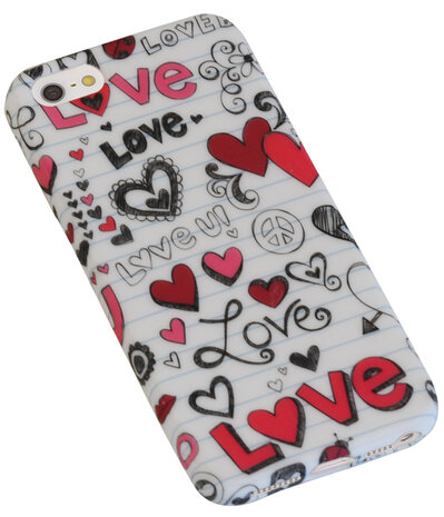 Love TPU back case cover hoesje voor Apple iPhone 5 / 5s / SE