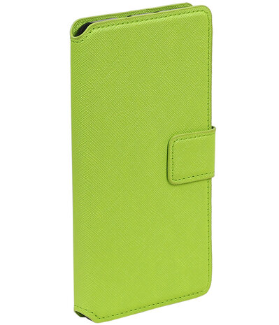 Groen Huawei Honor 5c TPU wallet case booktype hoesje HM Book