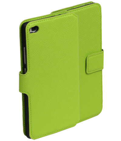 Groen Huawei P8 TPU wallet case booktype hoesje HM Book