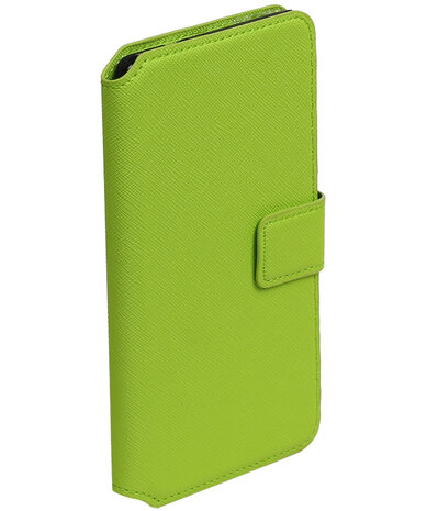 Groen Huawei P8 TPU wallet case booktype hoesje HM Book