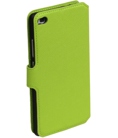 Groen Huawei P8 TPU wallet case booktype hoesje HM Book