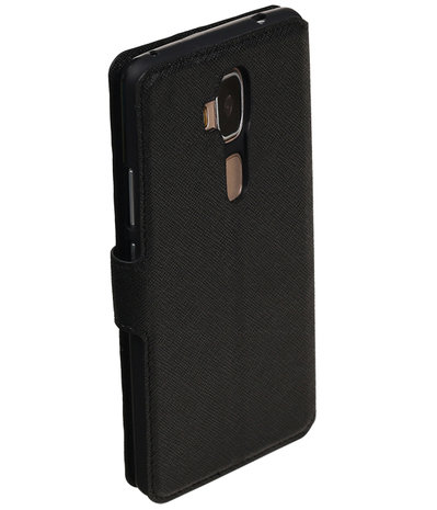 Zwart Huawei Honor 5c TPU wallet case booktype hoesje HM Book