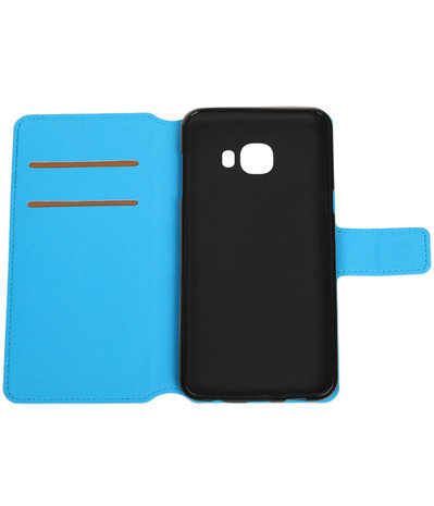 Blauw Samsung Galaxy C5 TPU wallet case booktype hoesje HM Book