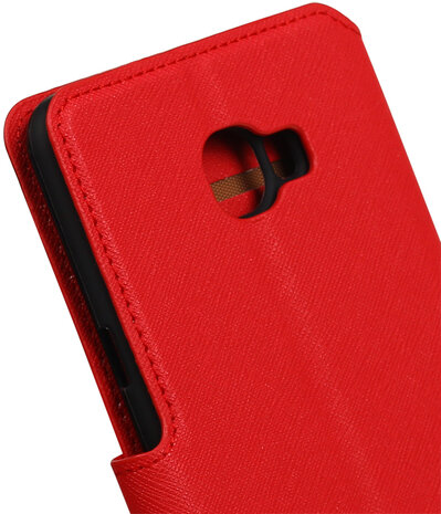 Rood Samsung Galaxy C7 TPU wallet case booktype hoesje HM Book