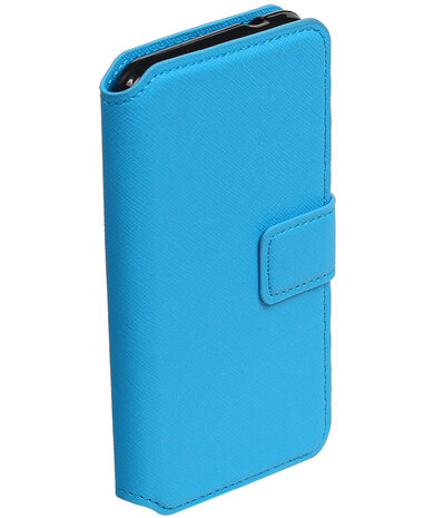 Blauw Huawei Y3 II TPU wallet case booktype hoesje HM Book