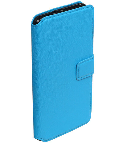 Blauw Huawei Honor V8 TPU wallet case booktype hoesje HM Book