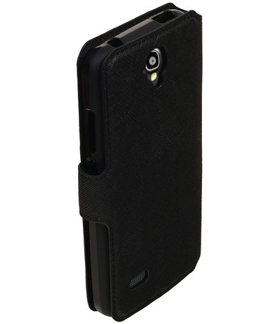 Zwart Huawei Y560 / Y5 TPU wallet case booktype hoesje HM Book