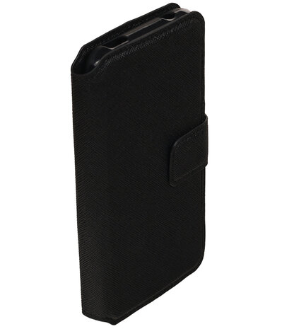 Zwart Huawei Y560 / Y5 TPU wallet case booktype hoesje HM Book