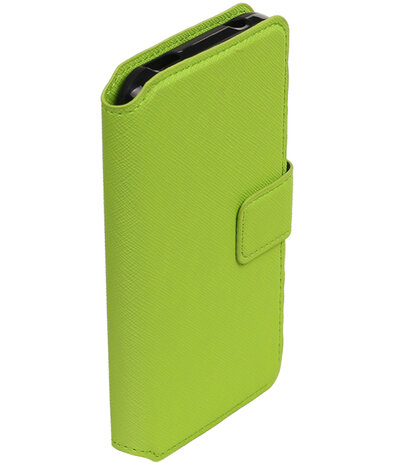 Groen Huawei Y560 / Y5 TPU wallet case booktype hoesje HM Book