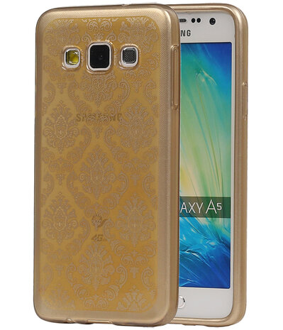 Goud Brocant TPU back case cover hoesje voor Samsung Galaxy A5