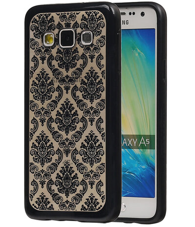 Zwart Brocant TPU back case cover hoesje voor Samsung Galaxy A5