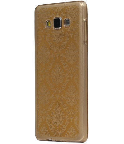 Goud Brocant TPU back case cover hoesje voor Samsung Galaxy A7