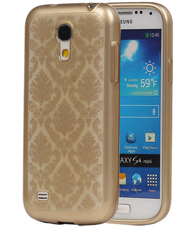 Goud Brocant TPU back case cover hoesje voor Samsung Galaxy S4 Mini