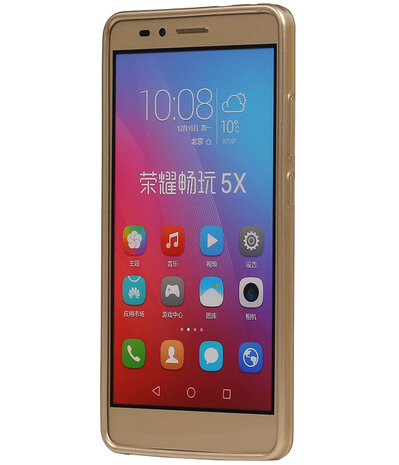 Goud Brocant TPU back case cover hoesje voor Huawei Honor 5X