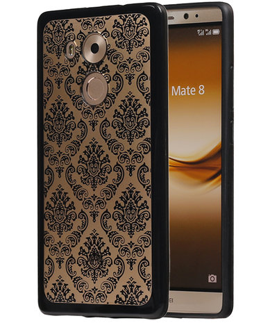 Zwart Brocant TPU back case cover hoesje voor Huawei Mate 8