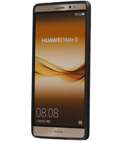 Zwart Brocant TPU back case cover hoesje voor Huawei Mate 8