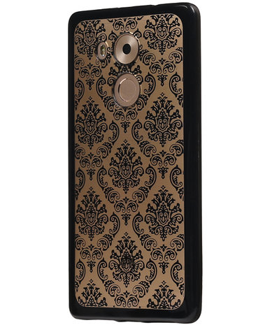 Zwart Brocant TPU back case cover hoesje voor Huawei Mate 8