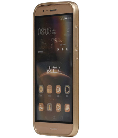 Goud Brocant TPU back case cover hoesje voor Huawei G8