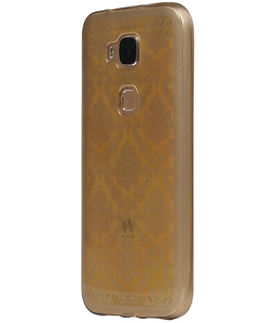 Goud Brocant TPU back case cover hoesje voor Huawei G8