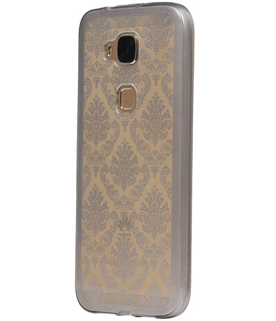 Zilver Brocant TPU back case cover hoesje voor Huawei G8