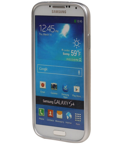 Zilver Brocant TPU back case cover hoesje voor Samsung Galaxy S4