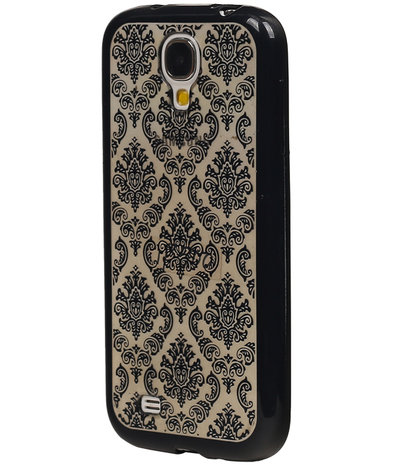Zwart Brocant TPU back case cover hoesje voor Samsung Galaxy S4