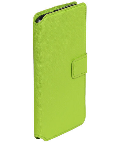 Groen Huawei Honor Y6 II TPU wallet case booktype hoesje HM Book