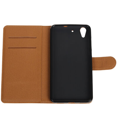 Bruin Pull-Up PU booktype wallet hoesje voor Huawei Honor 5A / Y6 II