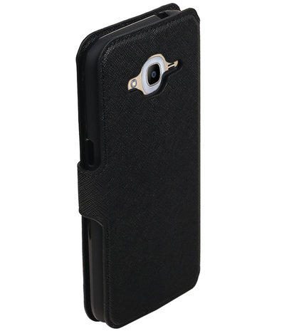 Zwart Samsung Galaxy J3 Pro TPU wallet case booktype hoesje HM Book