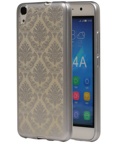 Zilver Brocant TPU back cover voor Hoesje voor Huawei Honor Y6 / 4A