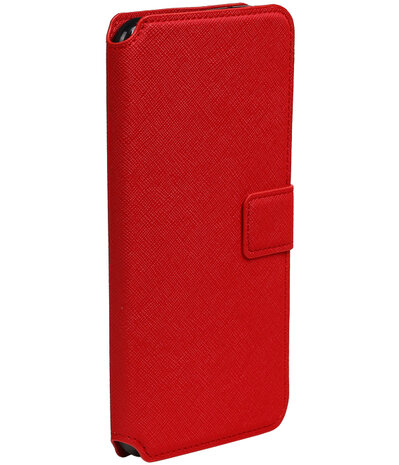 Rood Apple iPhone 7 Plus TPU wallet case booktype hoesje HM Book