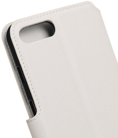 Wit Apple iPhone 7 Plus TPU wallet case booktype hoesje HM Book