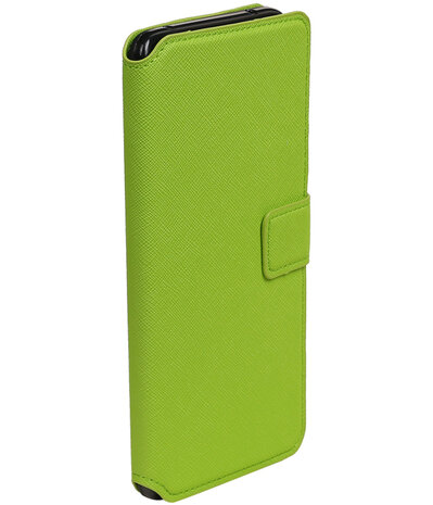 Groen LG V20 TPU wallet case booktype hoesje HM Book