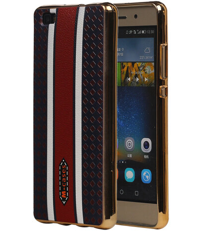 M-Cases Bruin Ruit Design TPU back case cover hoesje voor Huawei P8 Lite