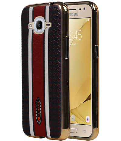 M-Cases Bruin Ruit Design TPU back case hoesje voor Samsung Galaxy J2 2016