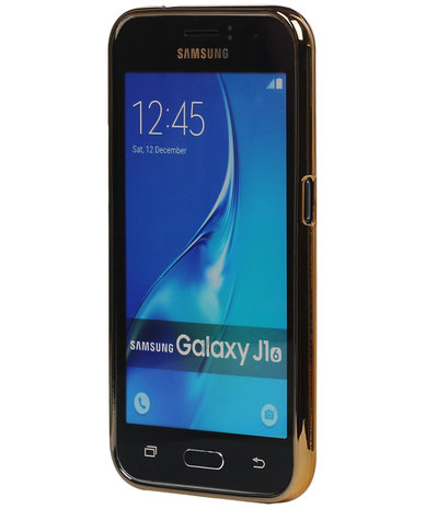 M-Cases Bruin Krokodil Design TPU back case hoesje voor Samsung Galaxy J1 2016