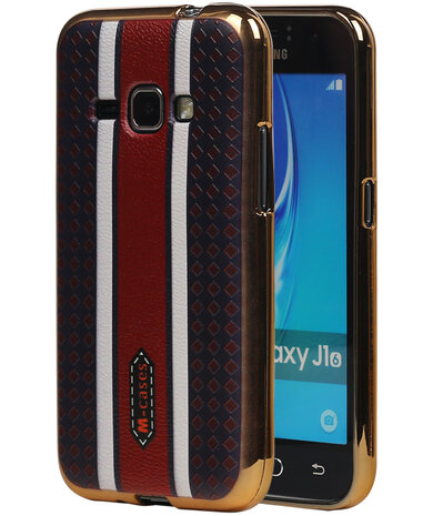 M-Cases Bruin Ruit Design TPU back case hoesje voor Samsung Galaxy J1 2016