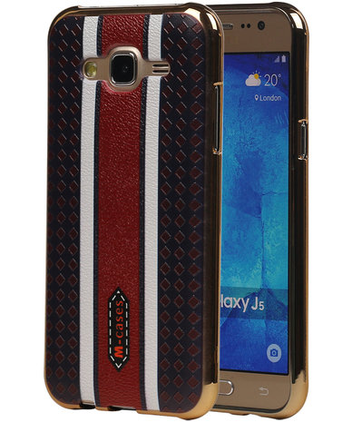 M-Cases Bruin Ruit Design TPU back case hoesje voor Samsung Galaxy J5 2015