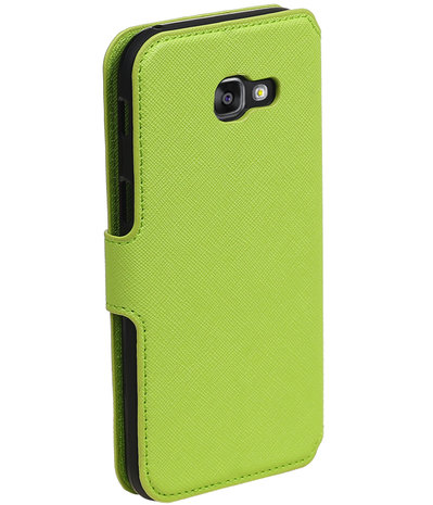 Groen Samsung Galaxy A5 2017 TPU wallet case booktype hoesje HM Book