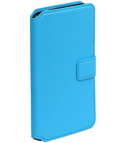 Blauw Huawei Honor 6x 2016 TPU wallet case booktype hoesje HM Book